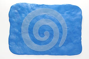 Simple plasticine blue background