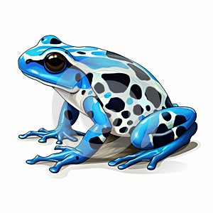 Simple Poison Dart Frog Clip Art With White Margins