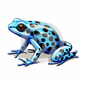 Simple Poison Dart Frog Clip Art With White Margins