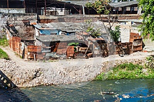 Simple poor huts in Santa Clara, Cu