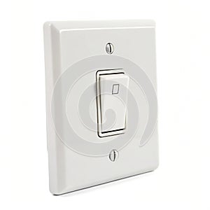 Power switch isolated on white