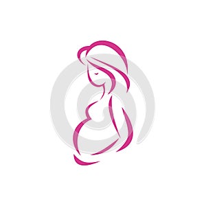Simple of pregnant symbol