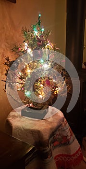 Simple pretty small Christmas tree