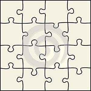 Simple puzzle pieces that can separate each one