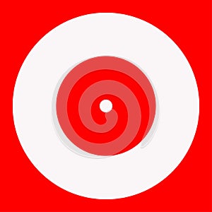 Simple radial, radiating and concentric circles. Target, aim, bullseye icon, symbol