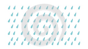 Simple Raindrops Pattern Seamless Abstract Background, vector design Generative AI