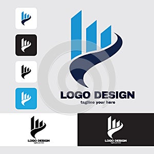 simple Real Estate Logo Design , Building, Home, Architect, House, Construction, Property , Real Estate Brand Identity , Vol 441