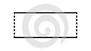 Simple Rectangular Frame with Rounded Corners, Clean Design, vector design Generative AI