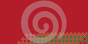 Simple Rectangular Tiled Frames - Geometric Grid Linear Shapes Pattern, Checked Texture on Wide Scale Background - Design Template