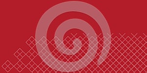 Simple Rectangular Tiled Frames - Geometric Grid Linear Shapes Pattern, Checked Texture on Wide Scale Background - Design Template