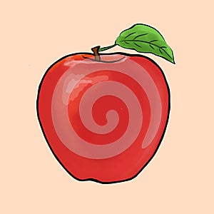 Simple Red Apple illustration