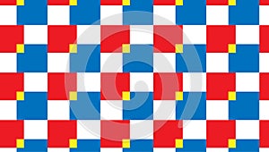 Simple red and blue checkred pattern