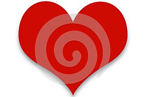 Simple Red Clipart Heart