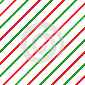 Simple retro Christmas seamless pattern. Traditional red and green colors background. Vector illustration. Winter