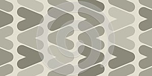 Simple Retro Style Triangles, Arrowheads Mosaic - Geometric Shapes Pattern, Texture Colored in Different Shades of Gray