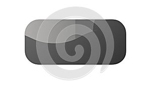 Simple Rounded Rectangle Shape, Smooth Gradient Grey Background Element, vector design Generative AI