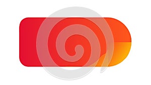 Simple Rounded Rectangle with Smooth Gradient, vector design Generative AI