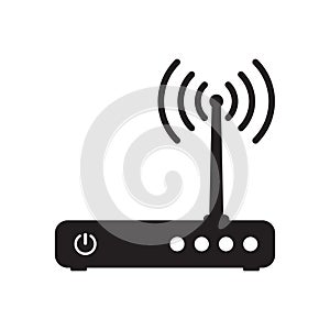 Simple router vector icon