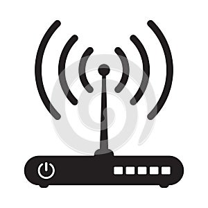 Simple router vector icon