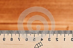 Simple ruler with indicators in form of centimeters.