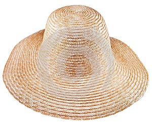Simple rural straw broad-brim hat