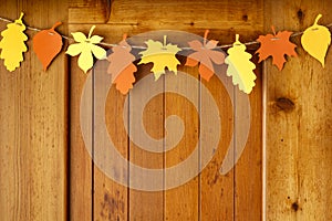 Simple, rustic country style Fall Thanksgiving home decorations paper