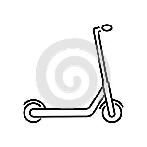 A simple scooter icon with an editable stroke