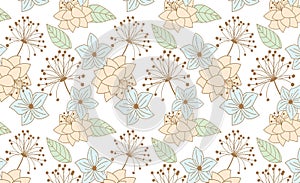 Simple Seamless Floral Pattern