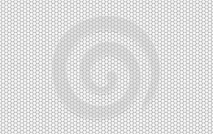 Simple seamless geometry hexagonal pattern. Vector black and white hexagon background