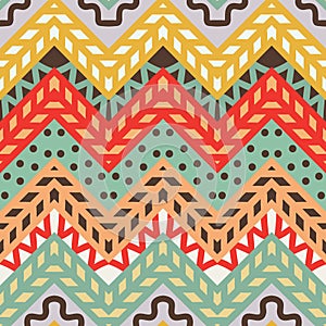 Simple seamless modern chevron zig zag pattern