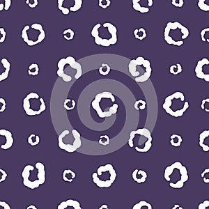 Simple seamless pattern abstract curls.