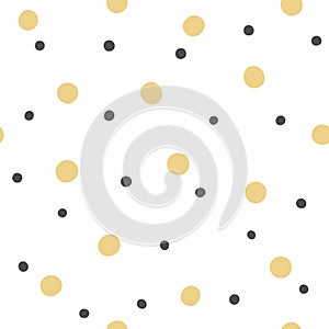 Simple seamless pattern with scattered dots.