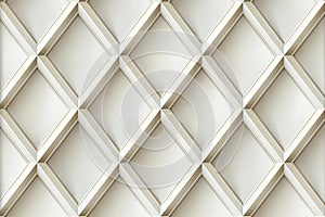 Simple seamless pattern, white background, thin line diamond mesh texture