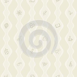 Simple seamless texture - science