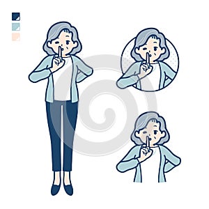 Simple senior woman_be-quiet