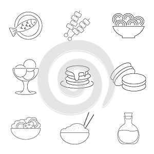 Simple Set of Restaurant Related Line Icon