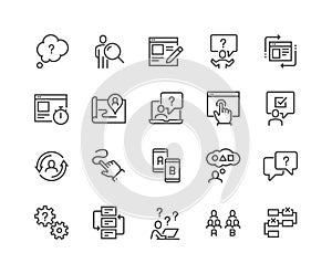 Line UI and UX Icons