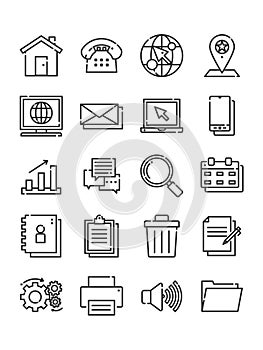 Simple Set of WEB vector icon. Illustration isolated for graphic and web design. Editable Stroke. 64x64 Pixel Perfect