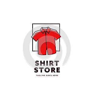 Simple shirt store logo icon symbol template