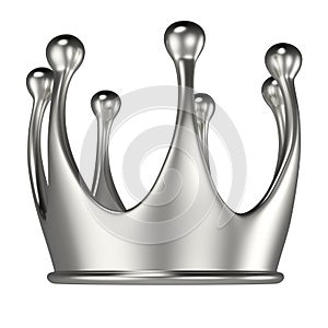 Simple silver crown