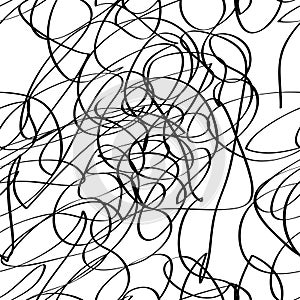 simple sketch vetor seamless pattern sbstact scribble