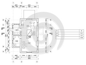 Simple small ground floor plan