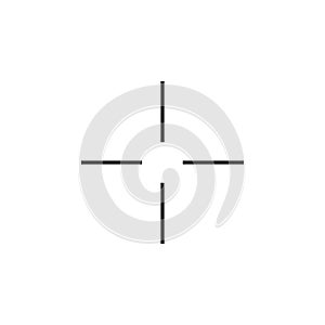 Simple sniper aiming cross icon.
