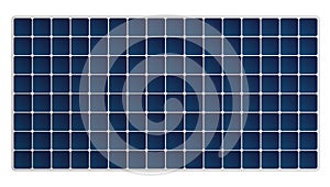 Simple Solar Panel Isolated On White