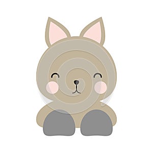 Simple or solid cat doll with front view