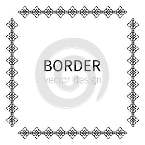 Simple square black border