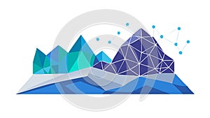 Simple Square Grid Pattern Background Design, vector design Generative AI