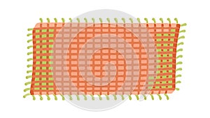 Simple Square Grid Pattern Background Design, vector design Generative AI