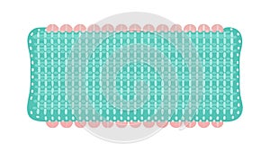 Simple Square Grid Pattern Background Design, vector design Generative AI