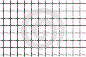 Full frame seamless pink green square pattern photo
